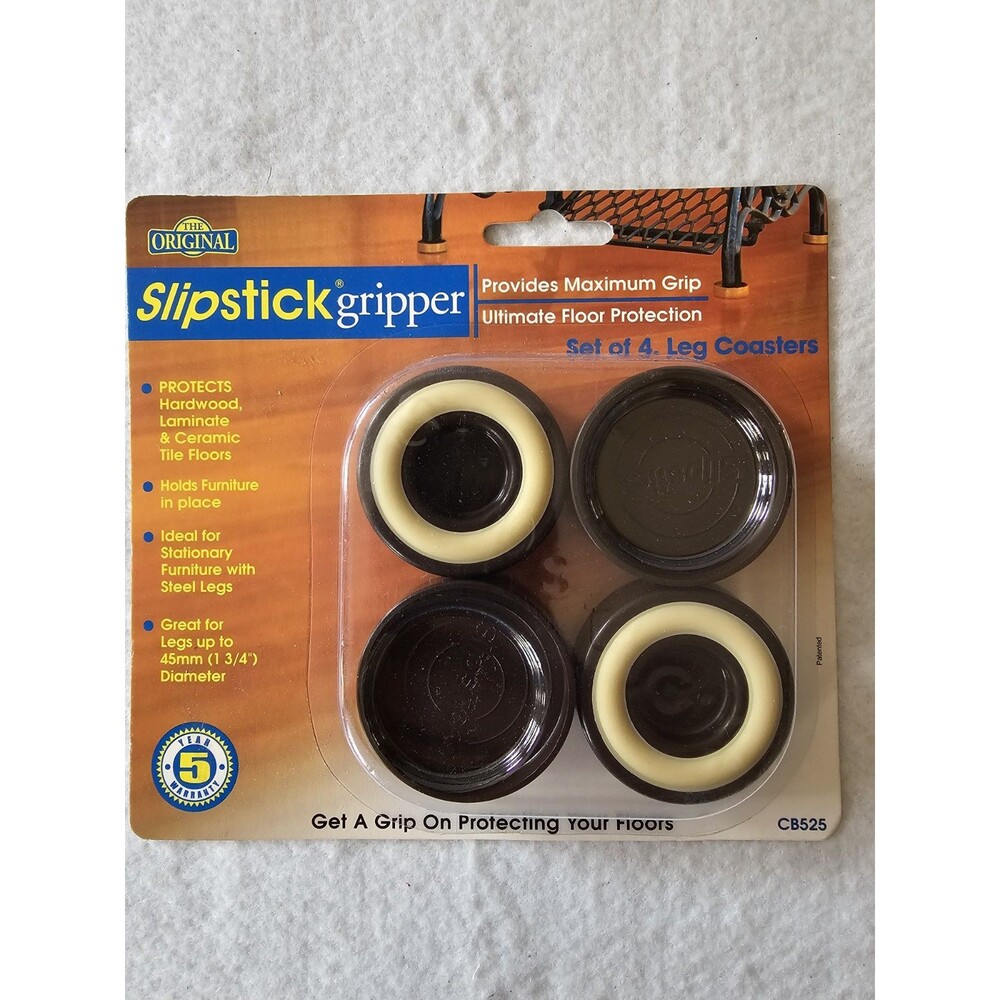 Slipstick Non Slip Furniture Feet Floor Protectors ( Set of 4 Grippers ) CB525